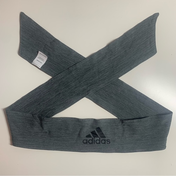 adidas Alphaskin Head Tie in Heather Grey - Picture 2 of 4